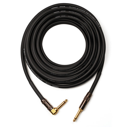 Mogami PLATINUM GUITAR R 40 Right-Angle to Straight Guitar Cable - 40'