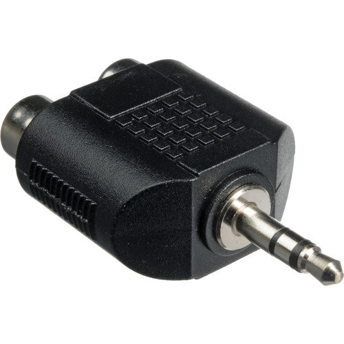 Hosa GRM193 Male Stereo 3.5mm Mini to 2 Female RCA Adapter