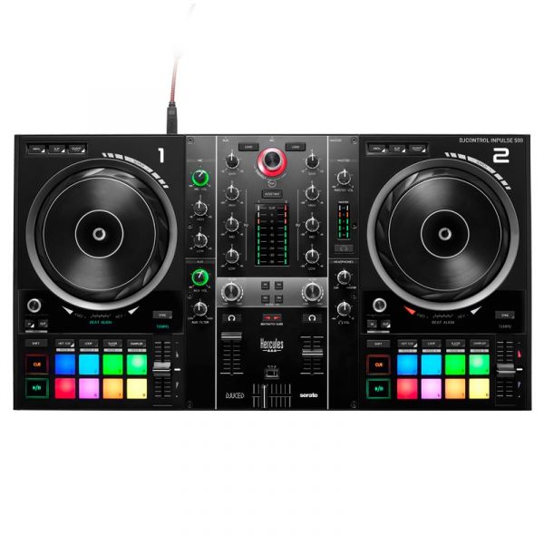Hercules DJ CONTROL INPULSE 500 Contrôleur DJ 2 canaux avec DJUCED