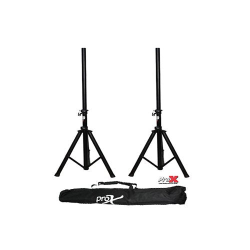 ProX T-SS18P Speaker Stand Set W/ Carrying Case - Red One Music