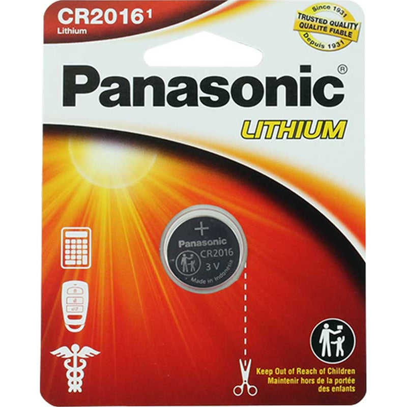 Panasonic CR2016 3V Lithium Coin Cell Battery - 90mAh, 1-Pack