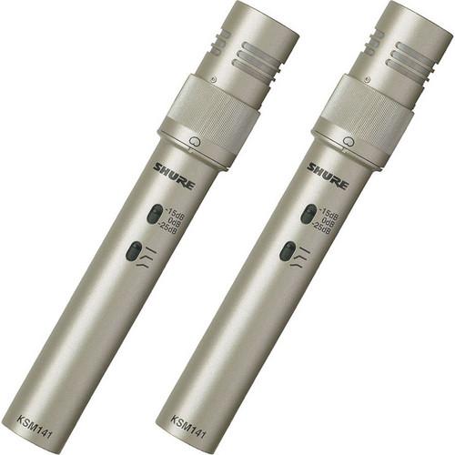 Shure KSM141/SL-STEREO Condenser Microphone Stereo Pair - Red One Music