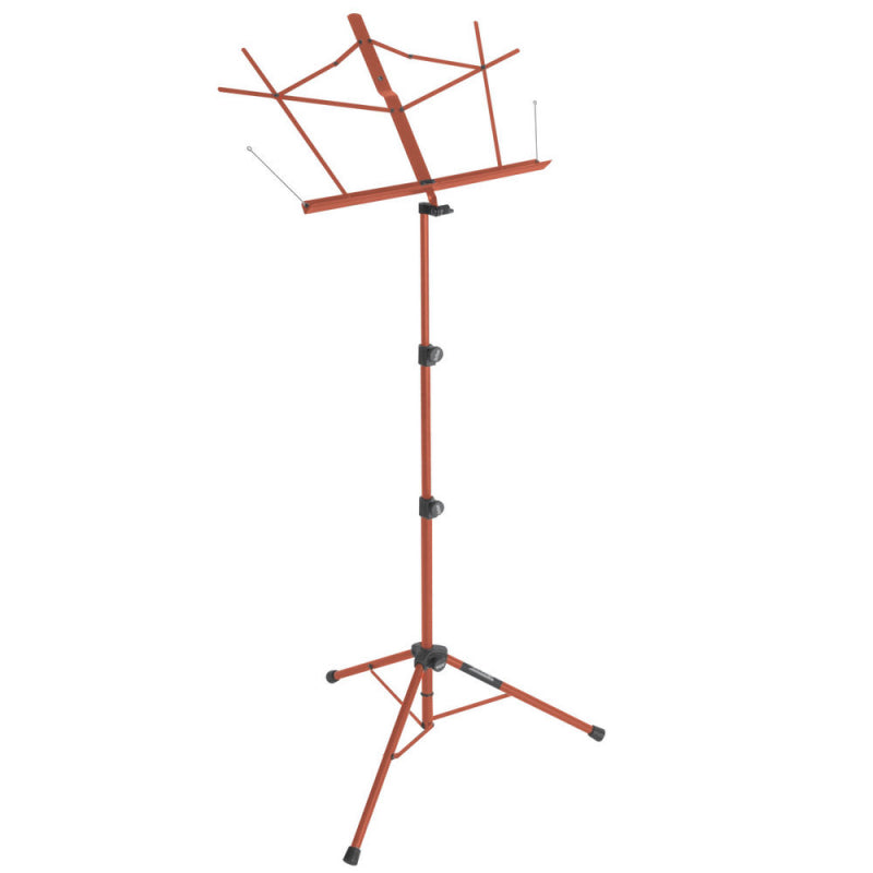 On-Stage SM7222RB Tripod-Base Sheet Music Stand with Bag - Red