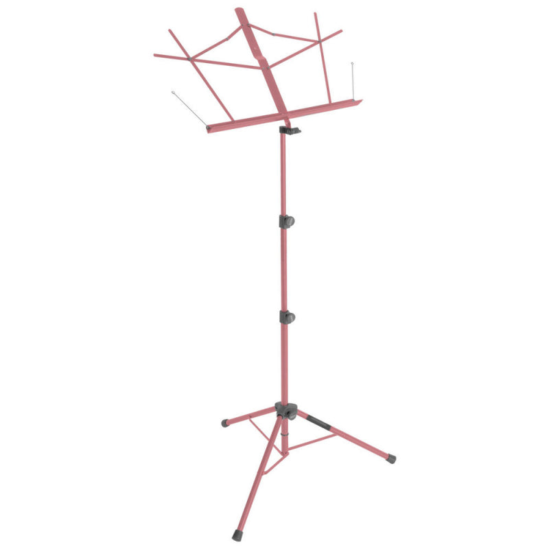 On-Stage SM7222PKB Tripod-Base Sheet Music Stand with Bag - Pink