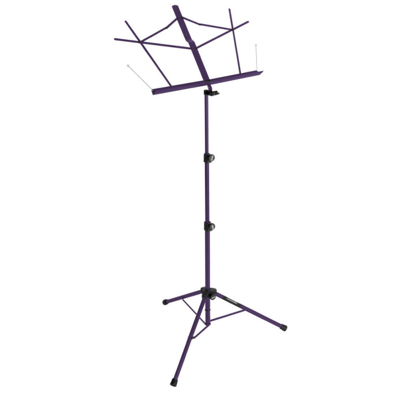 On-Stage SM7222PB Tripod-Base Sheet Music Stand with Bag - Purple