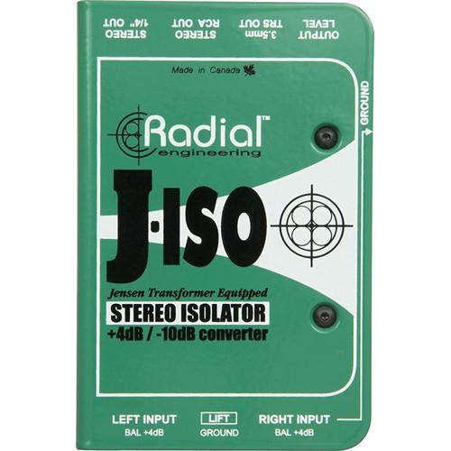 Radial J-Iso Stereo 4 Db To -10 Db Converter With Jensen Transformers - Red One Music