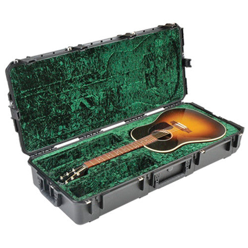 SKB 3I-4217-18 iSeries Waterproof Acoustic Guitar Case with Wheels - Black