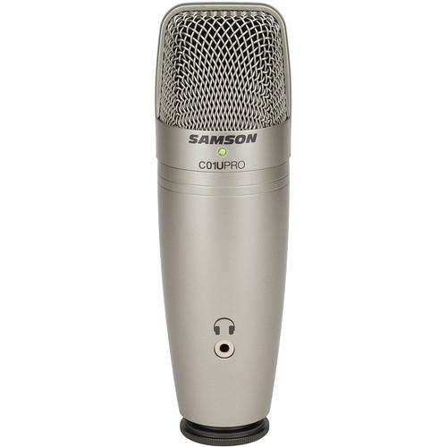 Samson C01Upro Samsonc01U Pro Usb Studio Condenser Microphone Silver - Red One Music