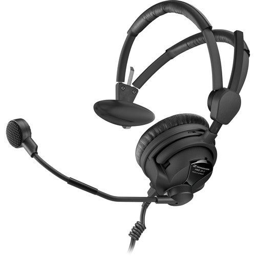 Sennheiser HMD 26-II-600- X3K1 Single-Sided Broadcast Headset with Hypercardioid Mic and XLR-3, 1/4" Cable