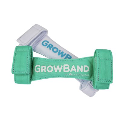 Lucid Audio LA-GROWBND-2PK-SPW HearMuffs GrowBand - 2 Pack (Green/White)