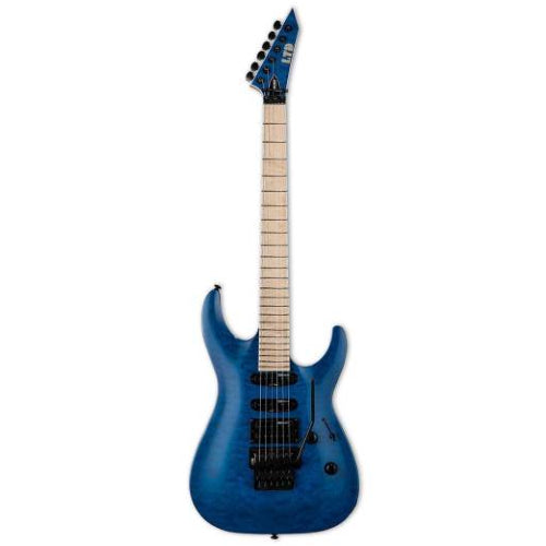 ESP LTD MH-203QM Electric Guitar (See-Thru Blue)