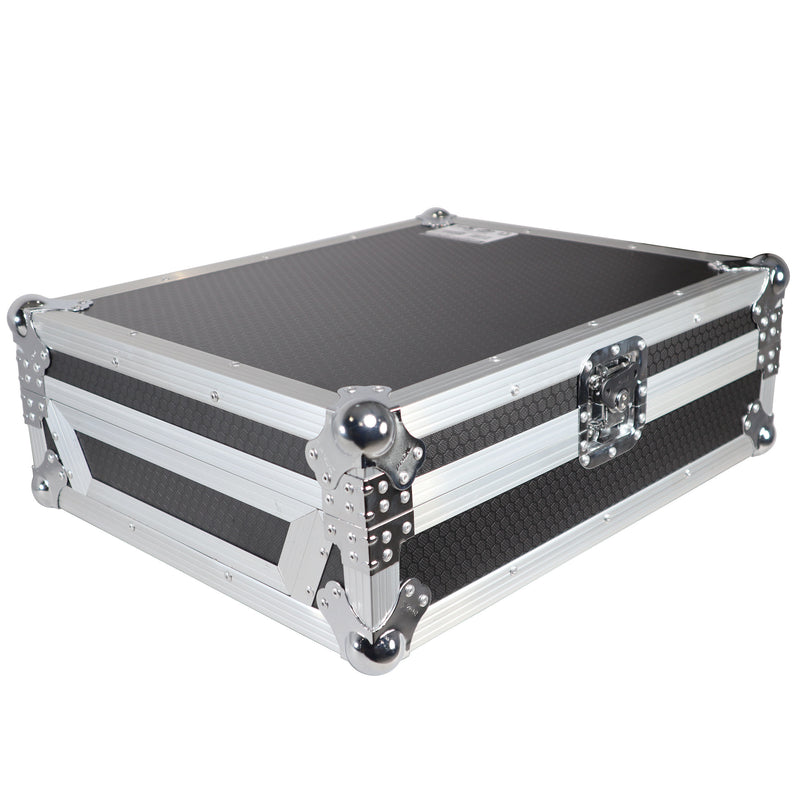 PROX XS-DJMV10 ATA Style Hard Travel Case pour Pioneer DJM-V10 6 Channel DJ Mixer (Silver on Black)