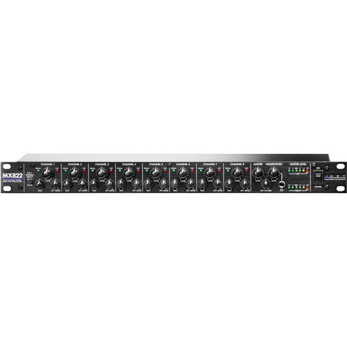 ART MX822 - Eight-Channel Stereo Rackmount Mixer with Effects Loop