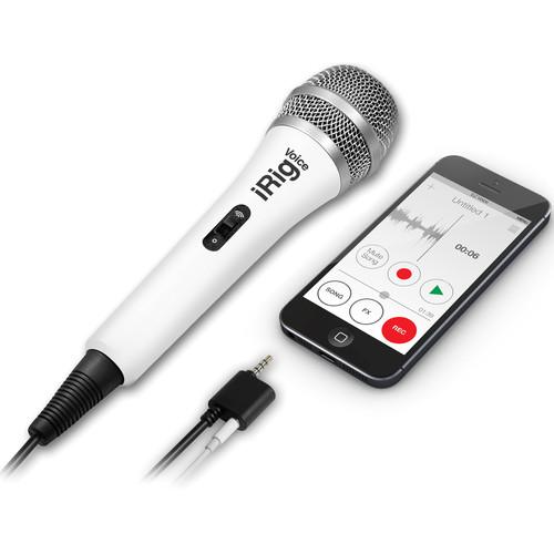 Ik Multimedia Irig Ip-Irg-Micvow-In White Ik Multimediairig Voice Iosandroid Handheld Microphone White - Red One Music