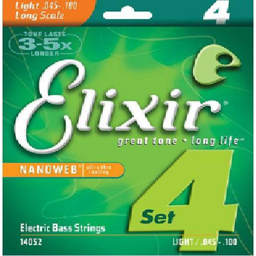 Elixir Elbass-4 Str-Nw-Lite-Lg 14052 Scale 045065080100 - Red One Music