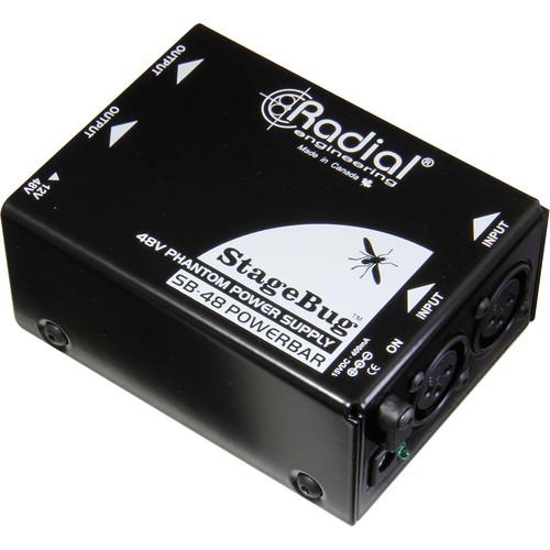 Radial Sb-48 Stagebug 2-Channel Phantom Power Generator - Red One Music