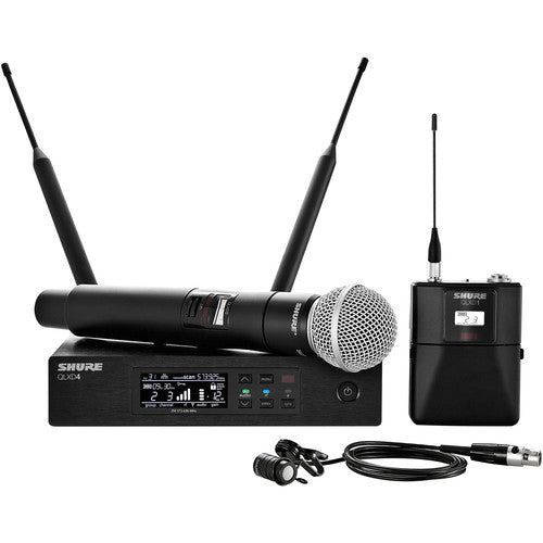 Shure QLXD124/85 Système de microphone combiné numérique sans fil (H50 : 534 à 598 MHz)