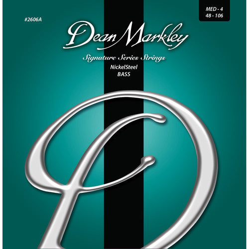 Dean Markley 2606A Signature Series NickelSteel Bass Guitar Strings (48-106)