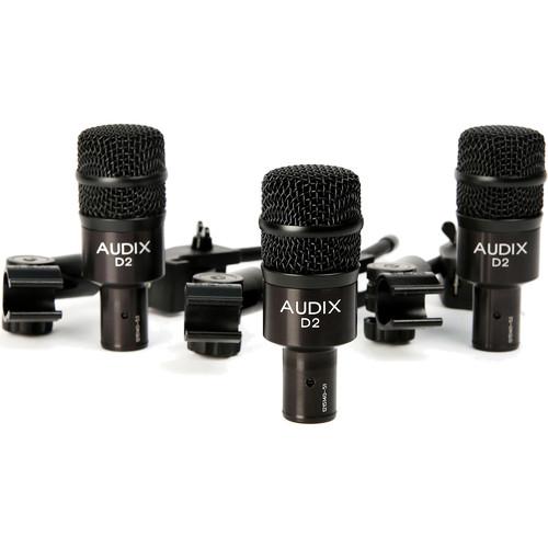 Audix D2 Trio 3 Pack Dynamic Instrument Mic - Red One Music