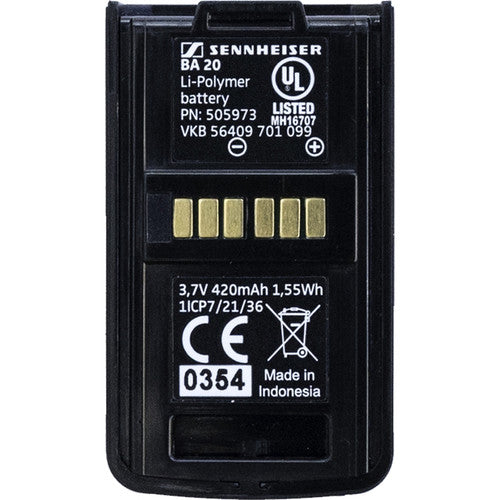 Batterie rechargeable Sennheiser BA 20 pour AVX EKP 