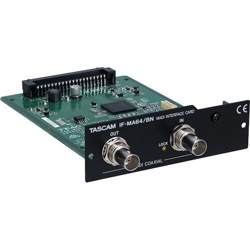Tascam IF-MA64-BN 64-Channel Madi Coaxial Interface Card For Da-6400 64-Channel Recorder - Red One Music