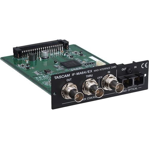 Tascam IF-MA64-EX 64-Channel Madi Opticalcoaxial Interface Card For Da-6400 64-Channel Recorder - Red One Music