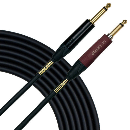 Mogami GOLD INST SILENT S10 1/4" to 1/4" Silent Plug Instrument Cable - 10'