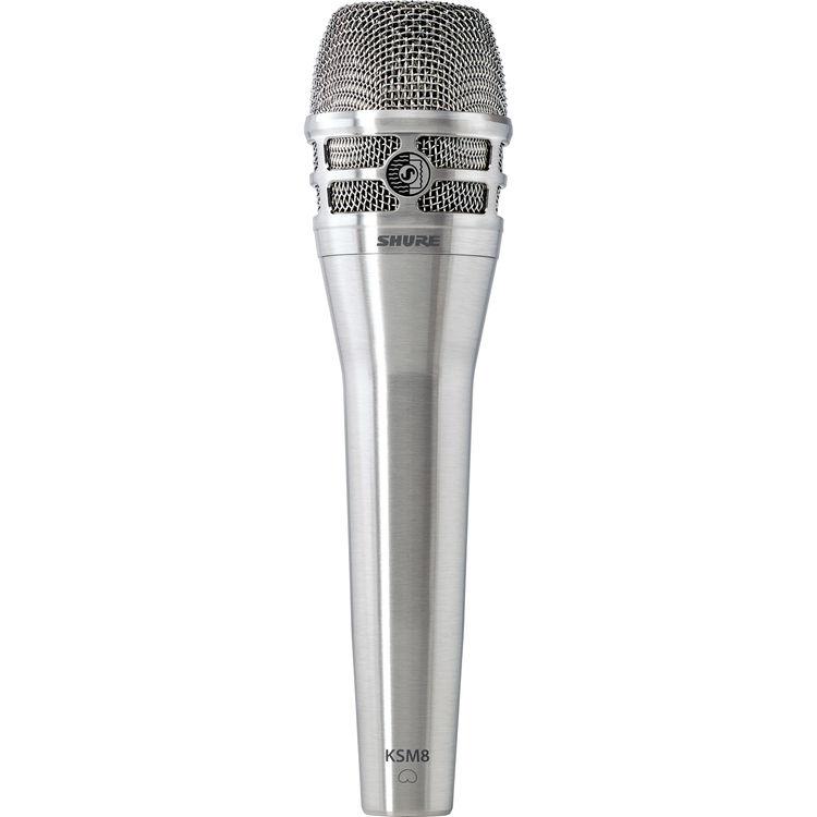 Shure KSM8/N Dualdyne Dynamic Handheld Vocal Microphone Nickel - Red One Music