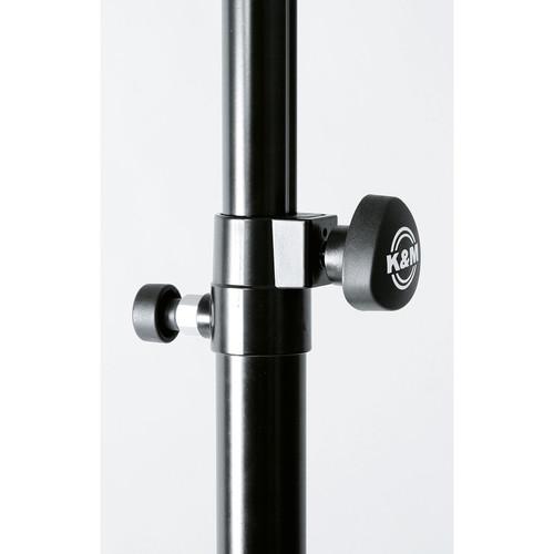K&M 21368 Height-Adjustable 433 To 709 Distance Rod With Ring Lock Black - Red One Music