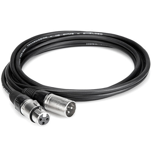 Hosa DMX-325 3-Pin XLR Male to 3-Pin XLR Female DMX512 Cable (25')