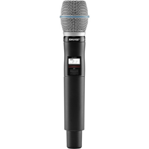 SHURE QLXD2 / B87A Émetteur de microphone sans fil numérique avec capsule bêta 87A (x52: 902 à 928 MHz)