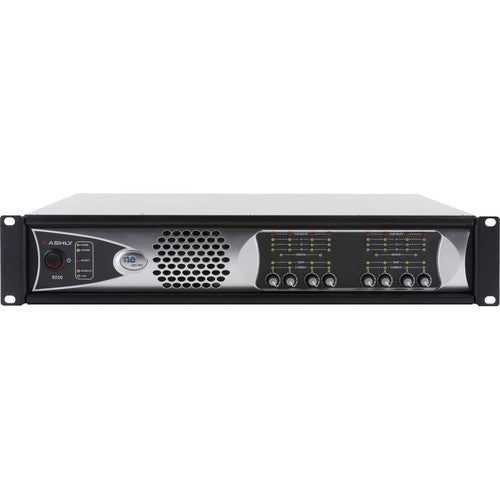 Ashly NE8250PED 8-Channel 2000W Network-Enabled Power Amplifier with AES3, OPDante Cards, & Protea DSP Software Suite (Low-Z)
