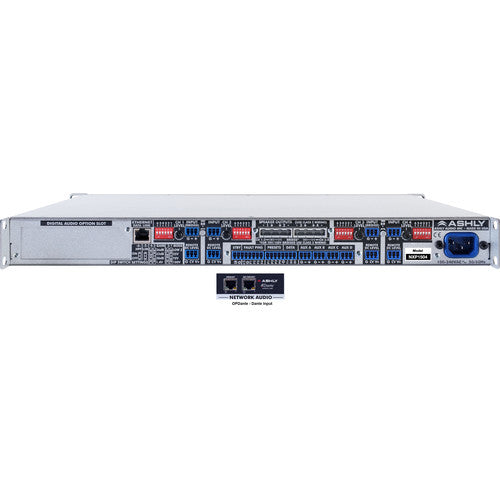 Ashly NXP1504D 1U Amplificateur de puissance réseau multimode 4 canaux avec suite logicielle Protea DSP et interface numérique Dante