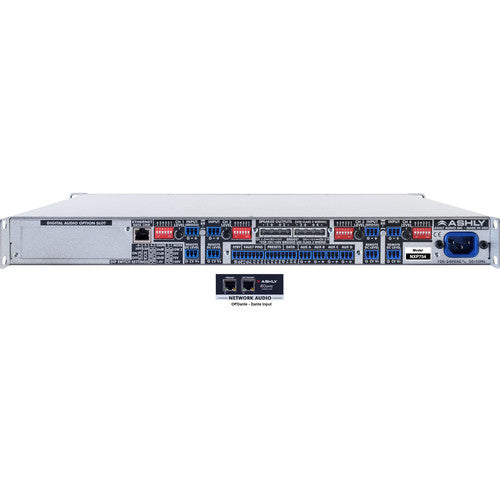 Ashly NXP754D 1U Amplificateur de puissance réseau multimode 4 canaux avec suite logicielle Protea DSP et interface numérique Dante