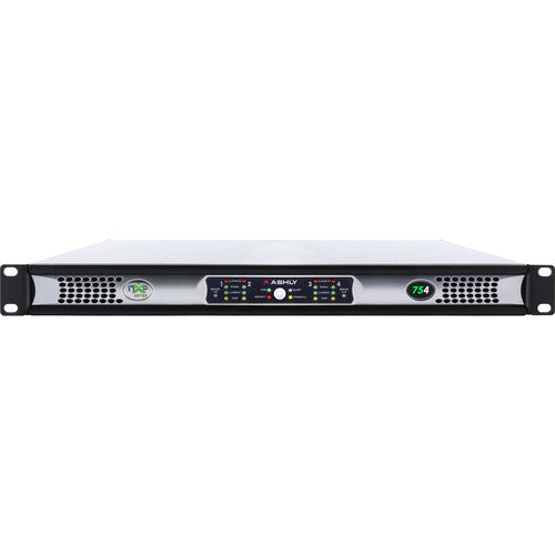 Ashly NXP754D 1U 4-Channel Multi-Mode Network Power Amplifier with Protea DSP Software Suite & Dante Digital Interface