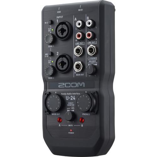 Zoom U-24 Handy 4-In4-Out Audio Interface - Red One Music