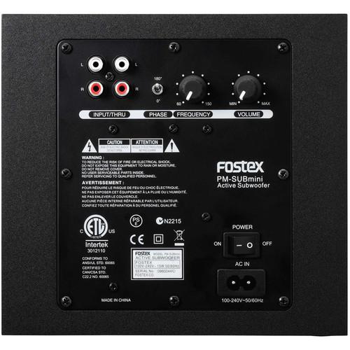 Fostex PM-SUBMINI2 50W 5 Active Subwoofer - Red One Music
