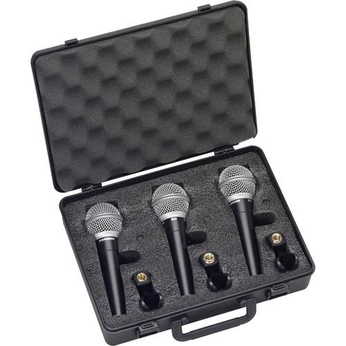 Samson R21 Samsonr21 Dynamic Vocalpresentation Mic 3-Pack - Red One Music