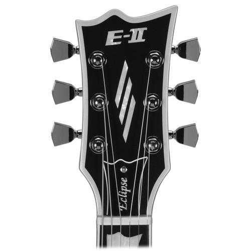 Esp E-Ii Eclipse Ec-Bb Electric Guitar Black Satin - Red One Music