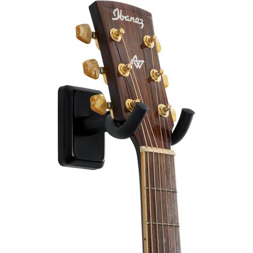 Gator Gfw-Gtr-Hngrblk Wall-Mounted Guitar Hanger With Black Mounting Plate - Red One Music