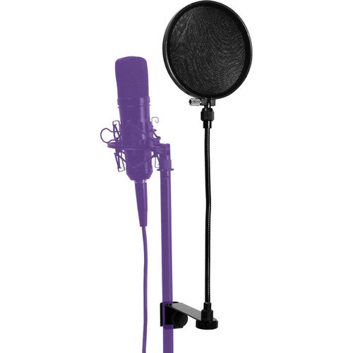On-Stage ASVSR6GB Pop Blocker with 12" Flexible Gooseneck & Replacement Liners