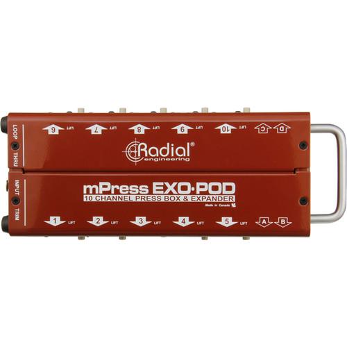 Radial Exo-Pod Broadcast Splitter With Xlr Amp 3.5Mm Connections - Red One Music