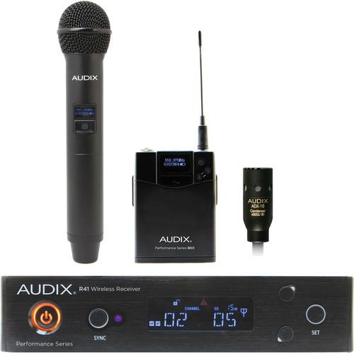 Audix Ap41 Om2 L10-B Handheld And Lavalier Wireless System - Red One Music
