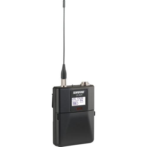 Shure Ulxd1 Lemo3 Wireless Bodypack Transmitter V50 Frequency - Red One Music