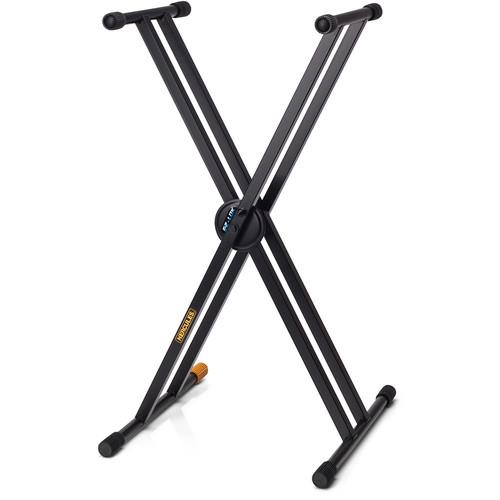 Hercules Ks120B Double X-Keyboard Stand - Red One Music