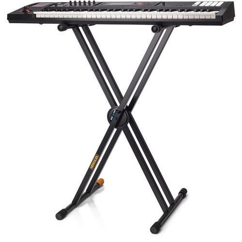 Hercules Ks120B Double X-Keyboard Stand - Red One Music