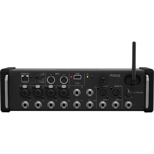 Midas MR12 12-Input Digital Mixer For iPad Android Tablets With Wi-Fi And USB Recorder - Red One Music