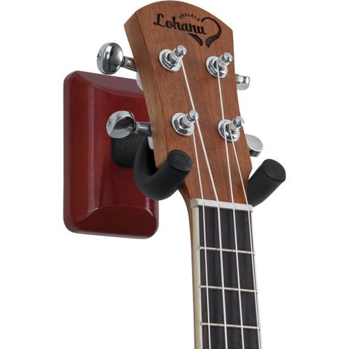 Gator Gfw-Uke-Hngrchr Wall-Mounted Hanger For Ukulele/mandolin Cherry - Red One Music