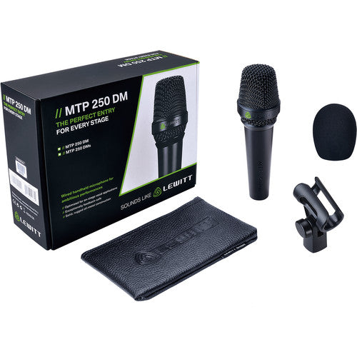 Microphone vocal portable Lewitt MTP 250 DMS avec interrupteur