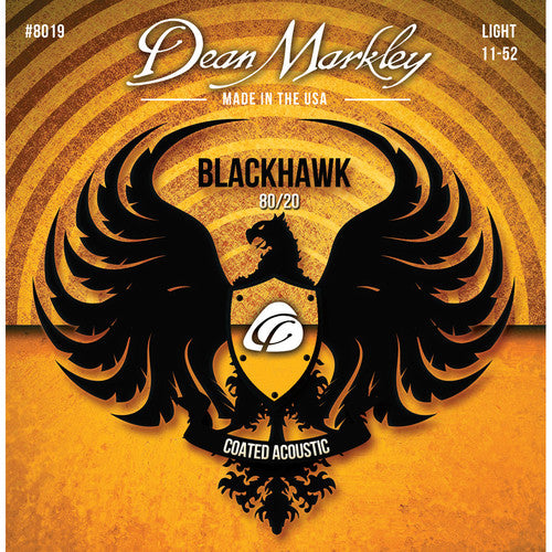 Dean Markley Blackhawk 8019 Light Coated 80/20 Bronze Acoustic Guitar Strings (11-52)